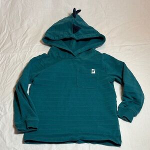3T Tommy Bahama Teal Dinosaur Hooded Long Sleeve T-shirt